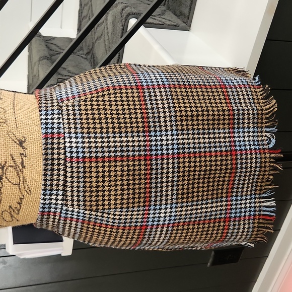HYFVE Dresses & Skirts - HYFVE Plaid Fringe Hem Mini Skirt